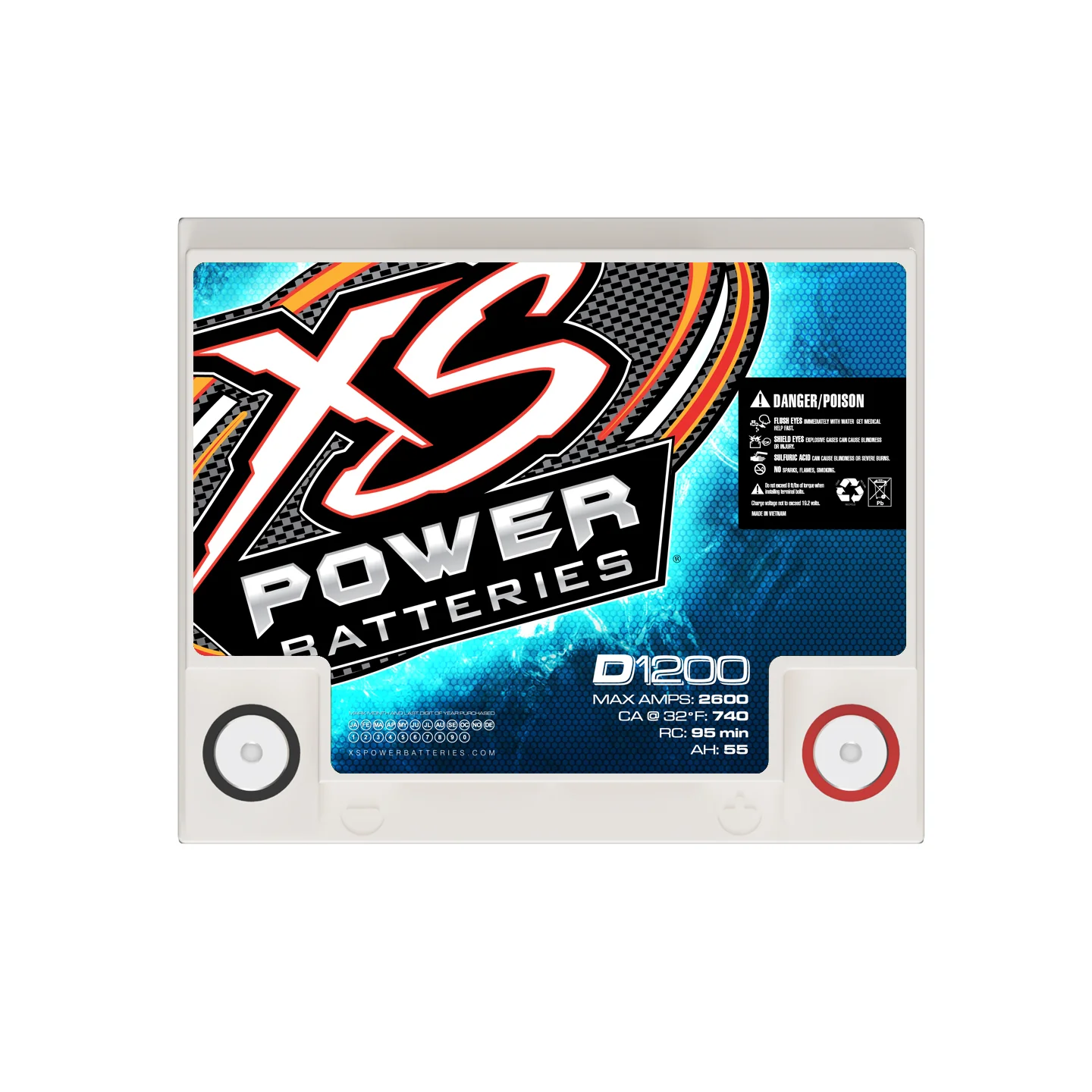 XS Power D1200 12V AGM Battery - Image 4