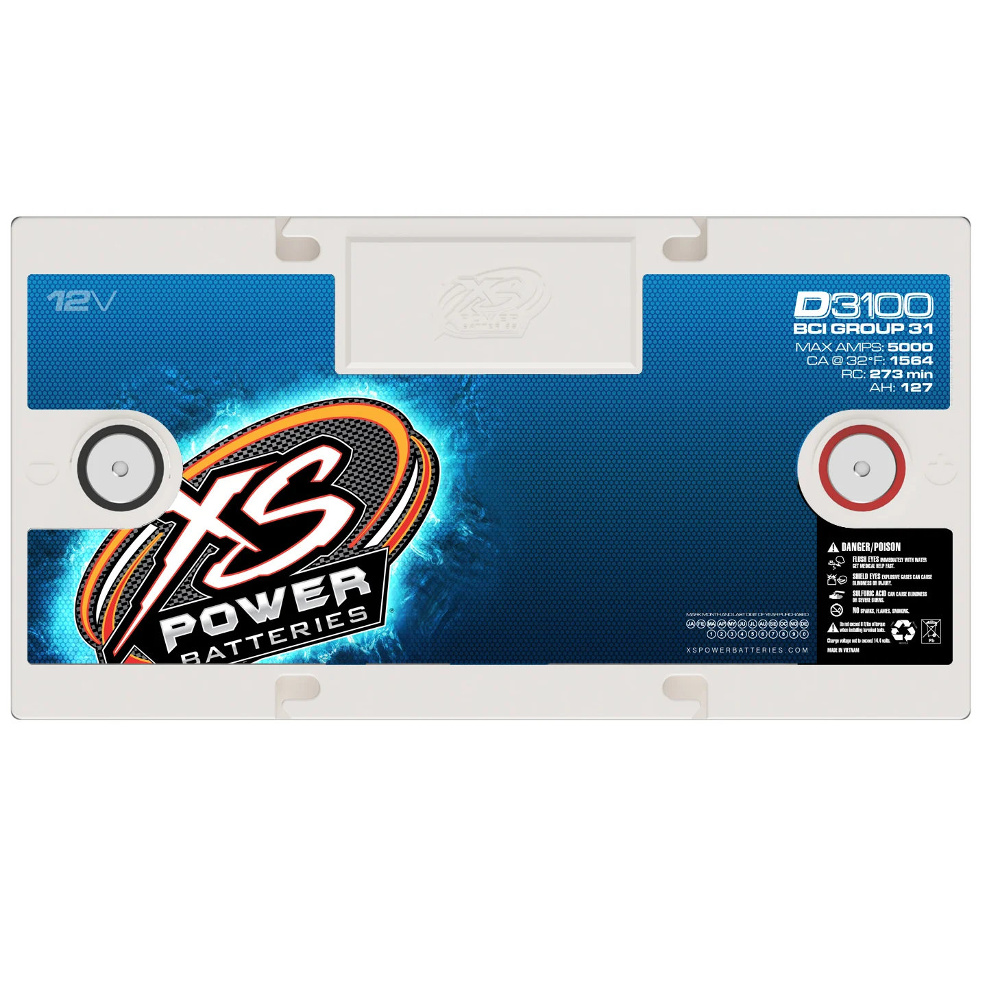 XS Power D3100 Group 31 12V AGM Battery - Image 4