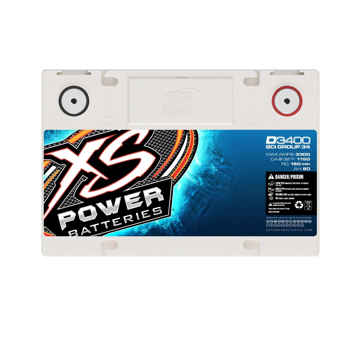 XS Power D3478 Group 78 12V AGM Battery - Image 6