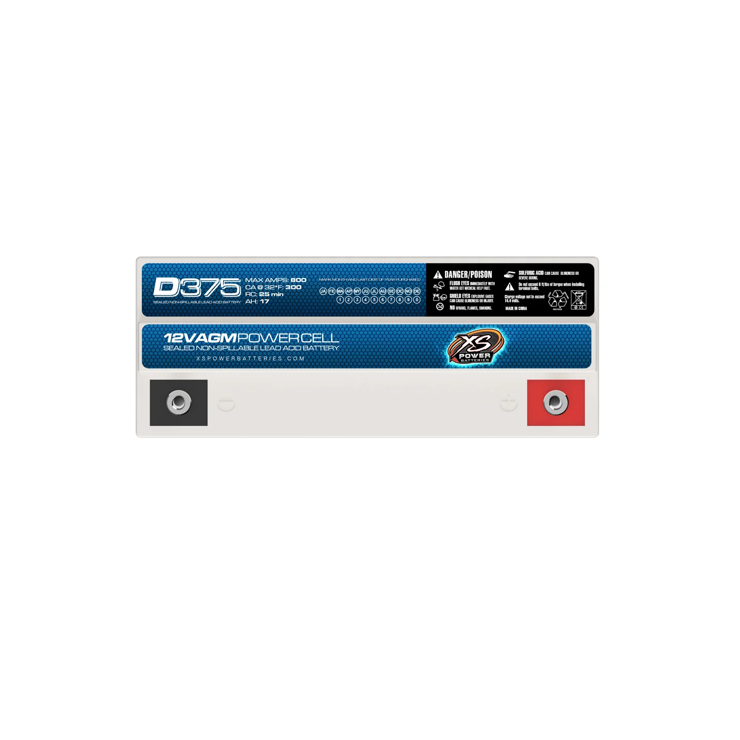 XS Power D375 12V AGM Battery - Image 3