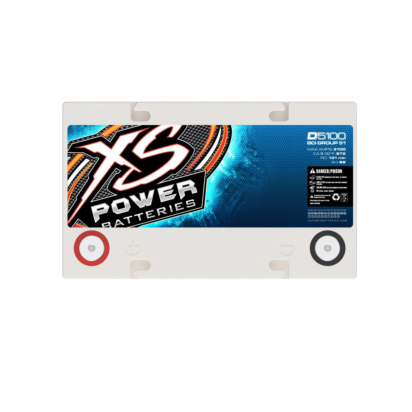 XS Power D5100 Group 51 12V AGM Battery - Image 4