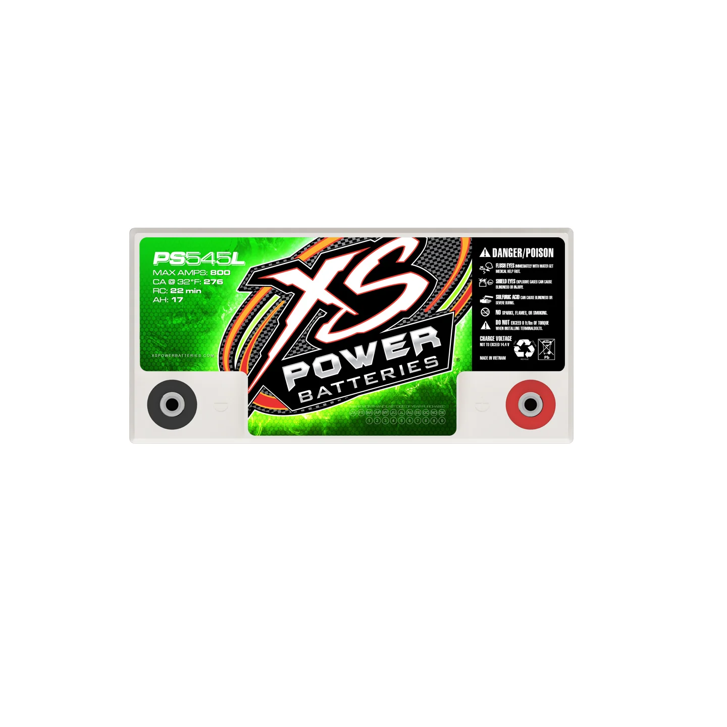 XS Power PS545L 12V AGM Powersports Battery - Image 4