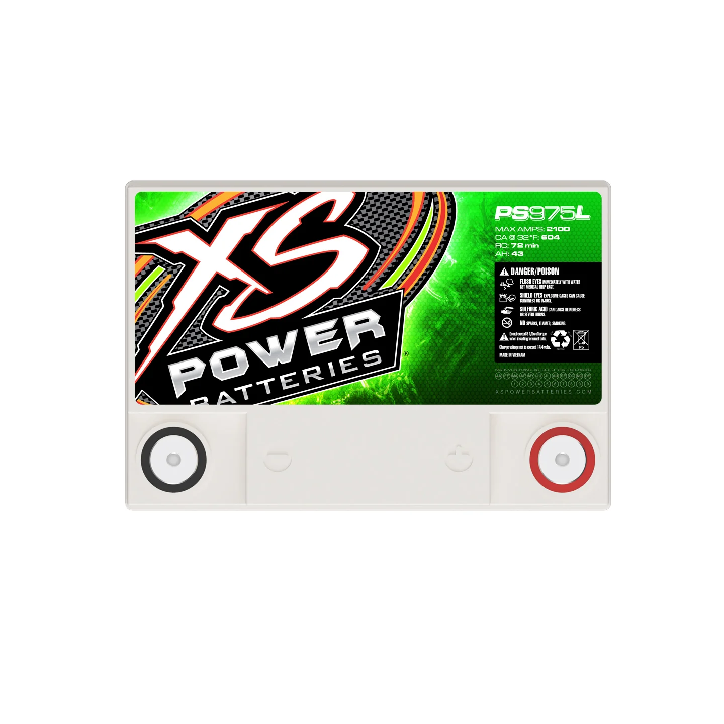 XS Power PS975L 12V AGM Powersports Battery - Image 4