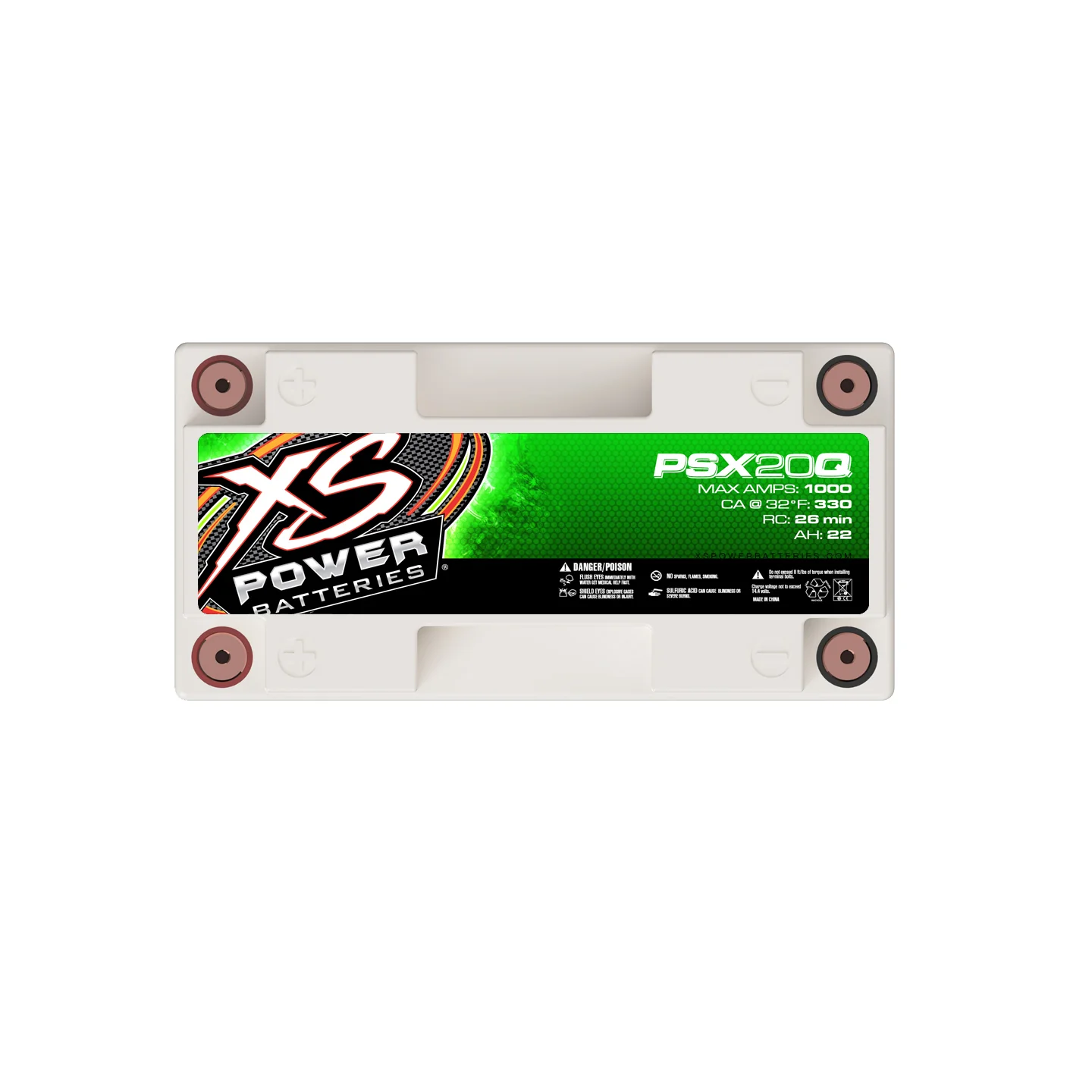 XS Power PSX20Q Group 20/20L 12V AGM Powersports Battery - Image 3