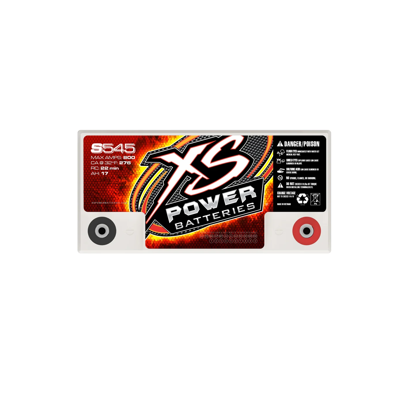 XS Power S545 12V AGM Racing Battery - Image 4