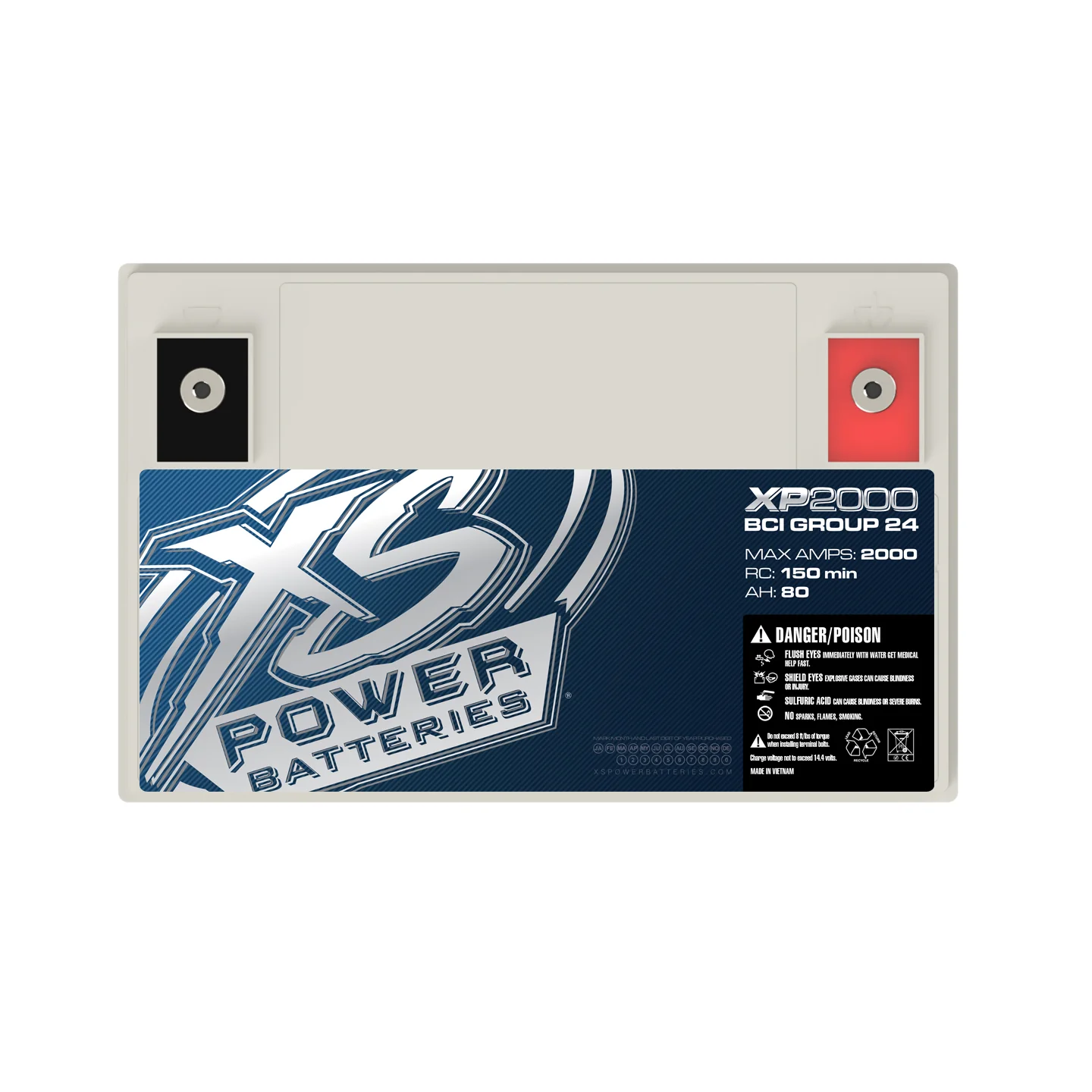 XS Power XP2000 12V AGM Secondary Reserve Battery - Image 4